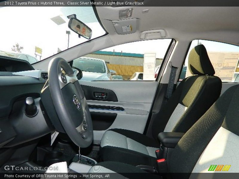 Classic Silver Metallic / Light Blue Gray/Black 2012 Toyota Prius c Hybrid Three