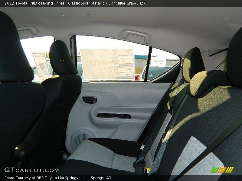Classic Silver Metallic / Light Blue Gray/Black 2012 Toyota Prius c Hybrid Three