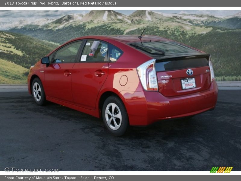 Barcelona Red Metallic / Bisque 2013 Toyota Prius Two Hybrid