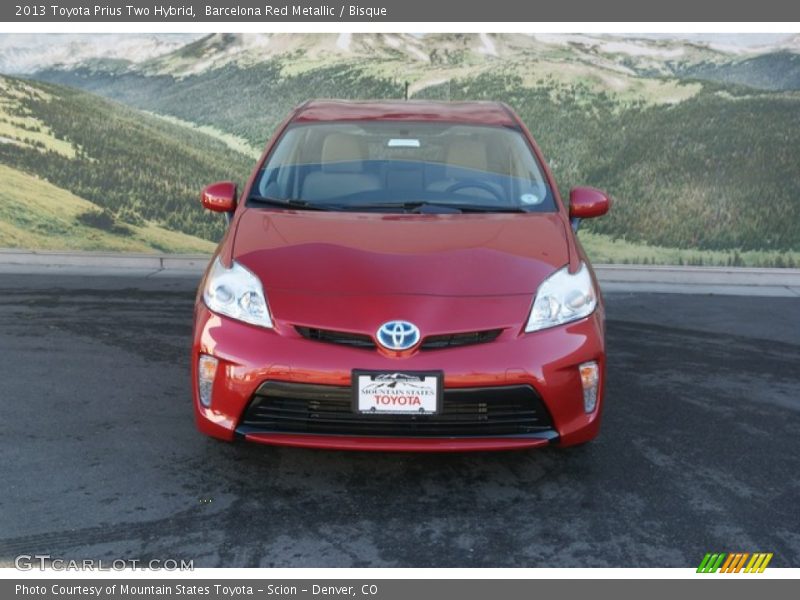 Barcelona Red Metallic / Bisque 2013 Toyota Prius Two Hybrid