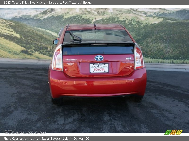 Barcelona Red Metallic / Bisque 2013 Toyota Prius Two Hybrid