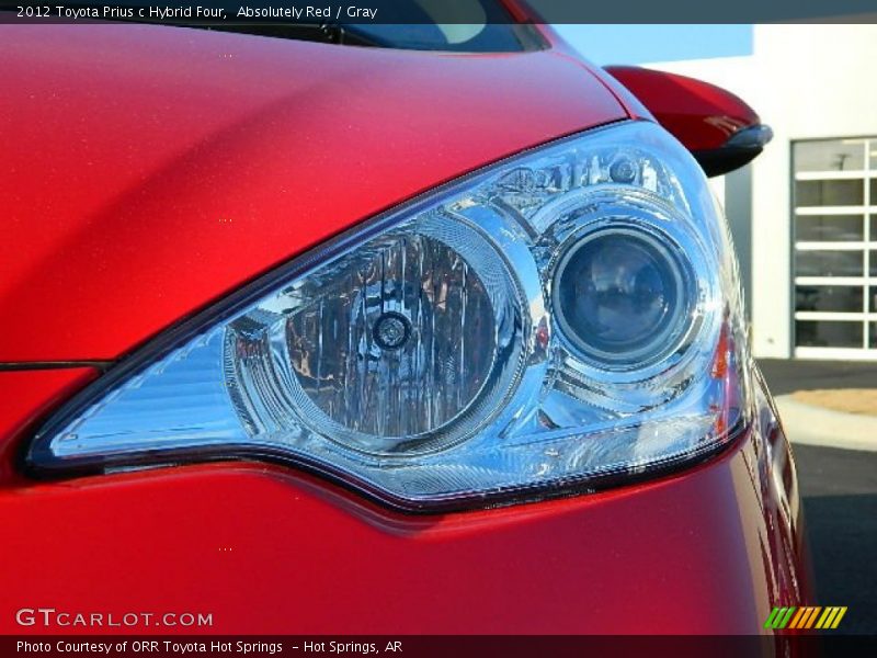 Absolutely Red / Gray 2012 Toyota Prius c Hybrid Four
