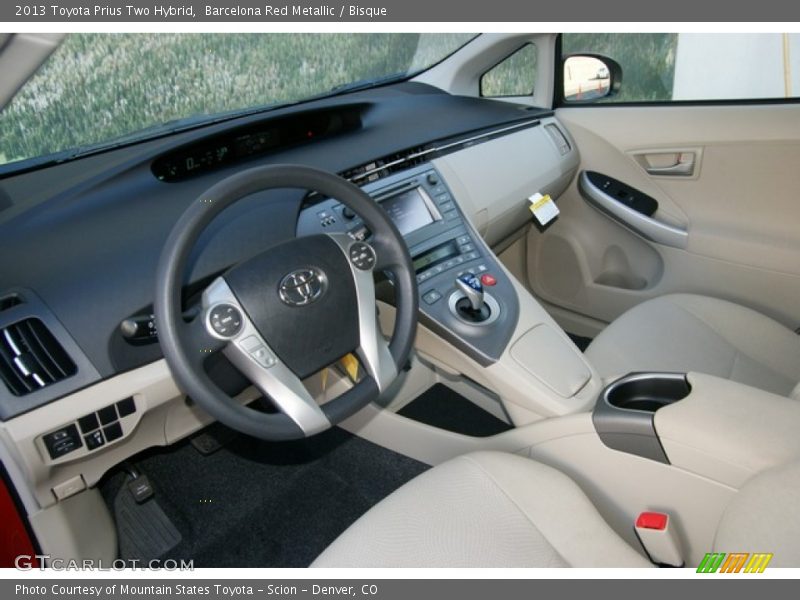 Barcelona Red Metallic / Bisque 2013 Toyota Prius Two Hybrid