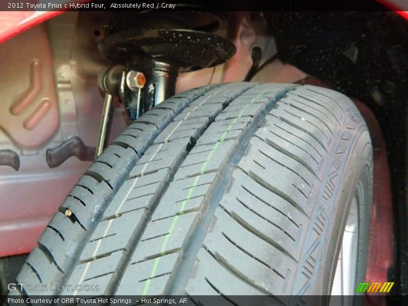 Absolutely Red / Gray 2012 Toyota Prius c Hybrid Four