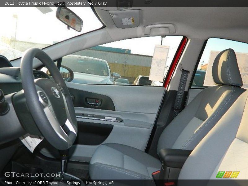 Absolutely Red / Gray 2012 Toyota Prius c Hybrid Four