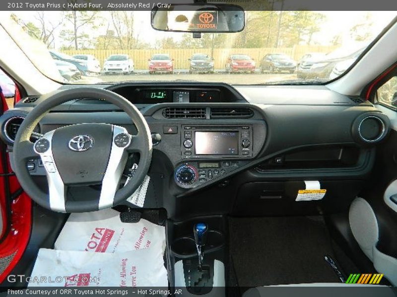 Absolutely Red / Gray 2012 Toyota Prius c Hybrid Four