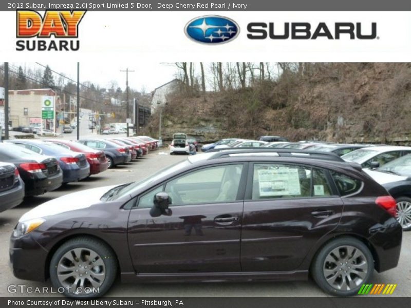 Deep Cherry Red Pearl / Ivory 2013 Subaru Impreza 2.0i Sport Limited 5 Door