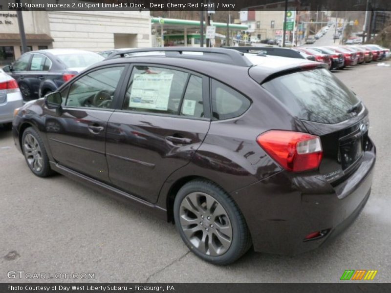 Deep Cherry Red Pearl / Ivory 2013 Subaru Impreza 2.0i Sport Limited 5 Door
