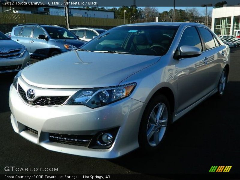 Classic Silver Metallic / Black 2012 Toyota Camry SE