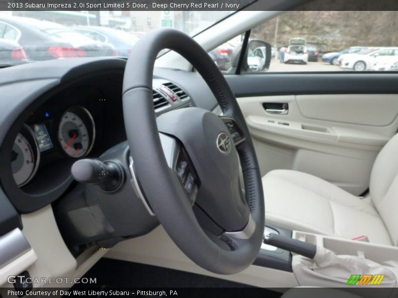 Deep Cherry Red Pearl / Ivory 2013 Subaru Impreza 2.0i Sport Limited 5 Door