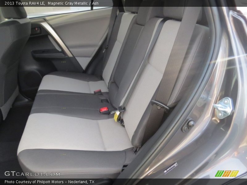 Rear Seat of 2013 RAV4 LE