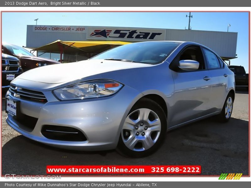 Bright Silver Metallic / Black 2013 Dodge Dart Aero