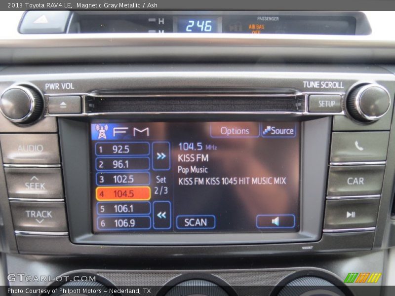 Audio System of 2013 RAV4 LE
