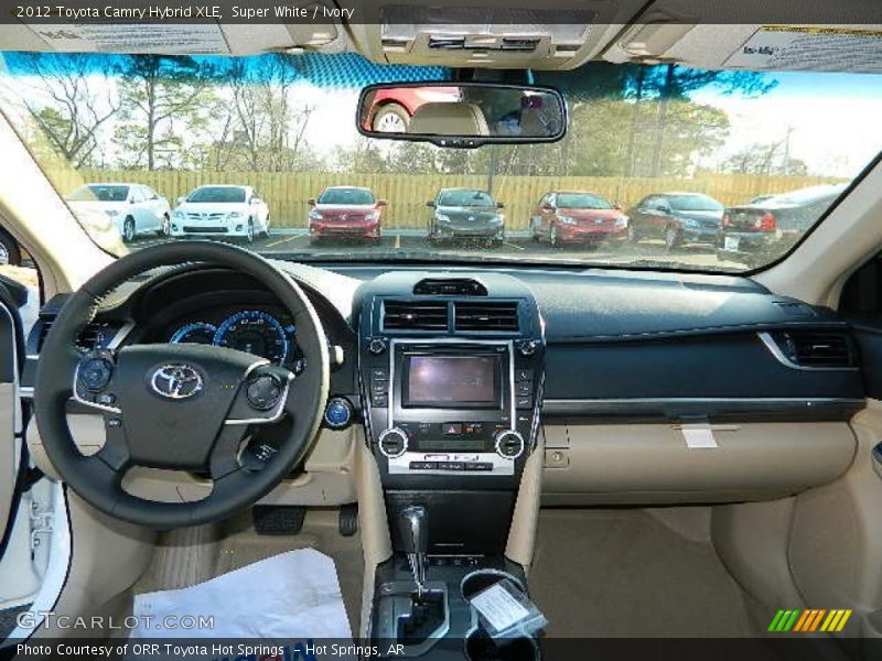 Super White / Ivory 2012 Toyota Camry Hybrid XLE