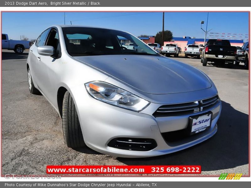 Bright Silver Metallic / Black 2013 Dodge Dart Aero