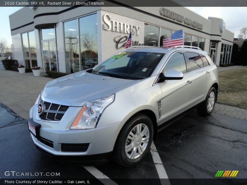 Radiant Silver / Ebony/Titanium 2010 Cadillac SRX V6