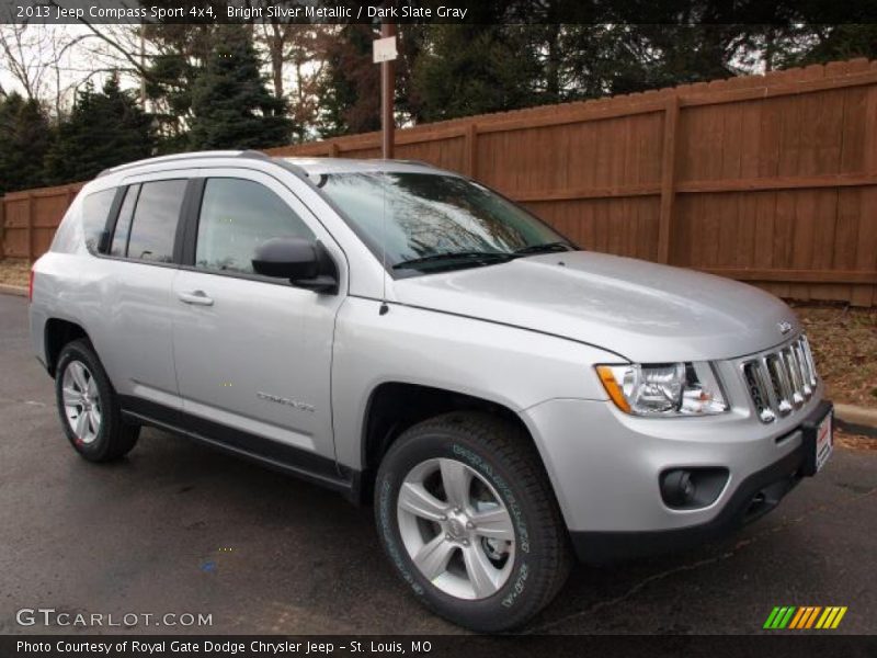 Bright Silver Metallic / Dark Slate Gray 2013 Jeep Compass Sport 4x4