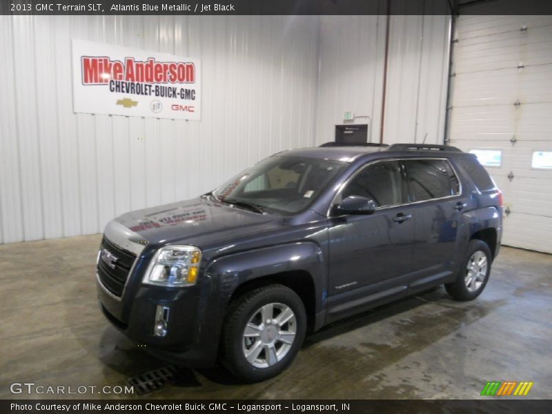 Atlantis Blue Metallic / Jet Black 2013 GMC Terrain SLT