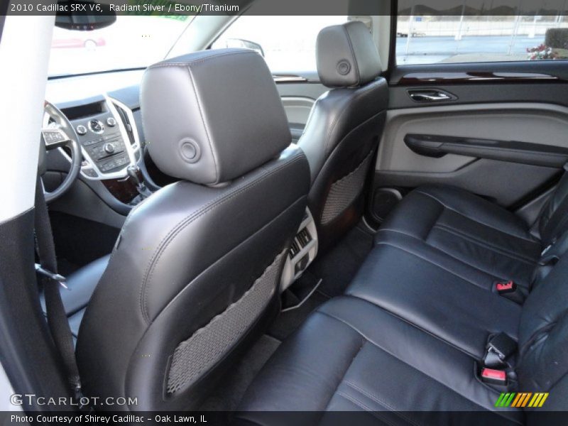 Rear Seat of 2010 SRX V6
