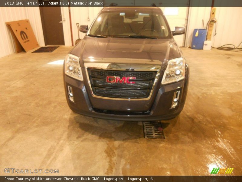 Atlantis Blue Metallic / Jet Black 2013 GMC Terrain SLT