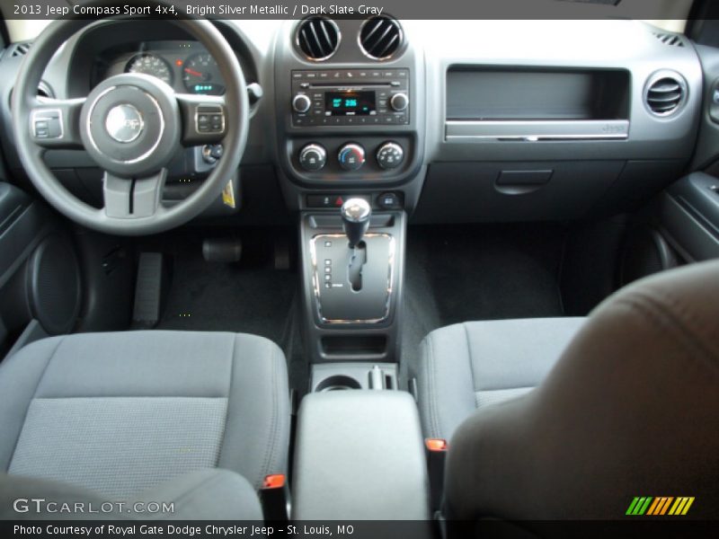 Bright Silver Metallic / Dark Slate Gray 2013 Jeep Compass Sport 4x4