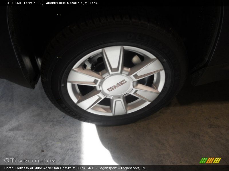 Atlantis Blue Metallic / Jet Black 2013 GMC Terrain SLT