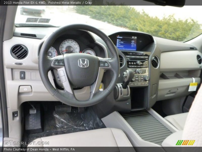 Polished Metal Metallic / Gray 2013 Honda Pilot EX-L 4WD