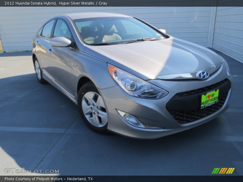 Hyper Silver Metallic / Gray 2012 Hyundai Sonata Hybrid