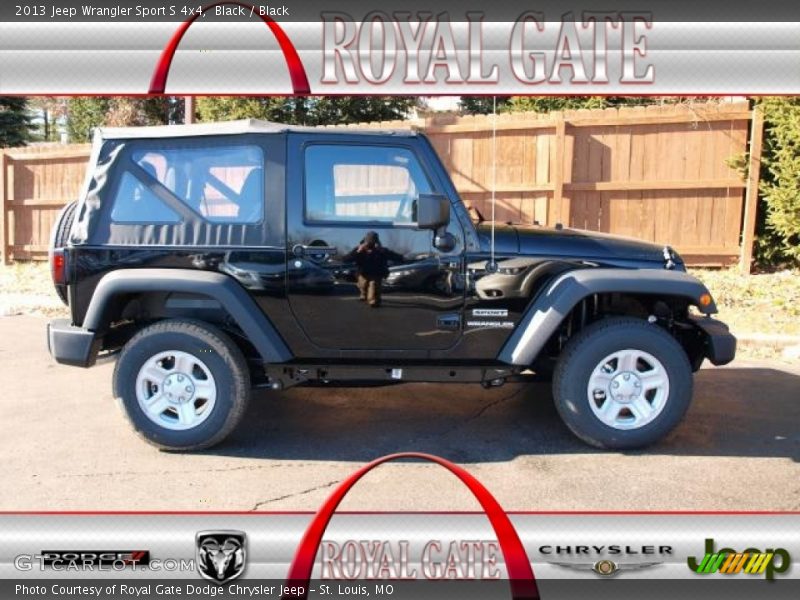 Black / Black 2013 Jeep Wrangler Sport S 4x4