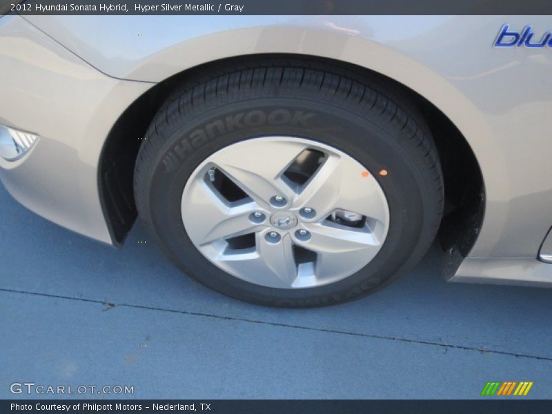 Hyper Silver Metallic / Gray 2012 Hyundai Sonata Hybrid