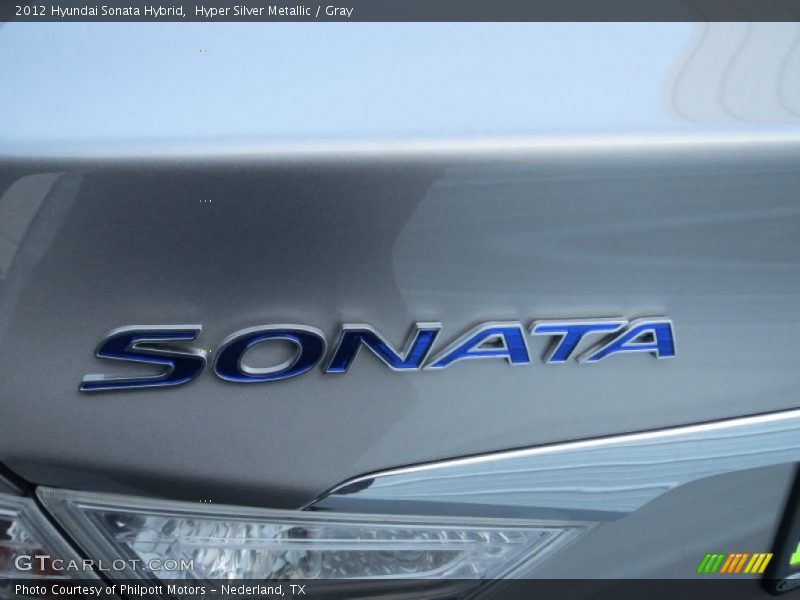 Hyper Silver Metallic / Gray 2012 Hyundai Sonata Hybrid