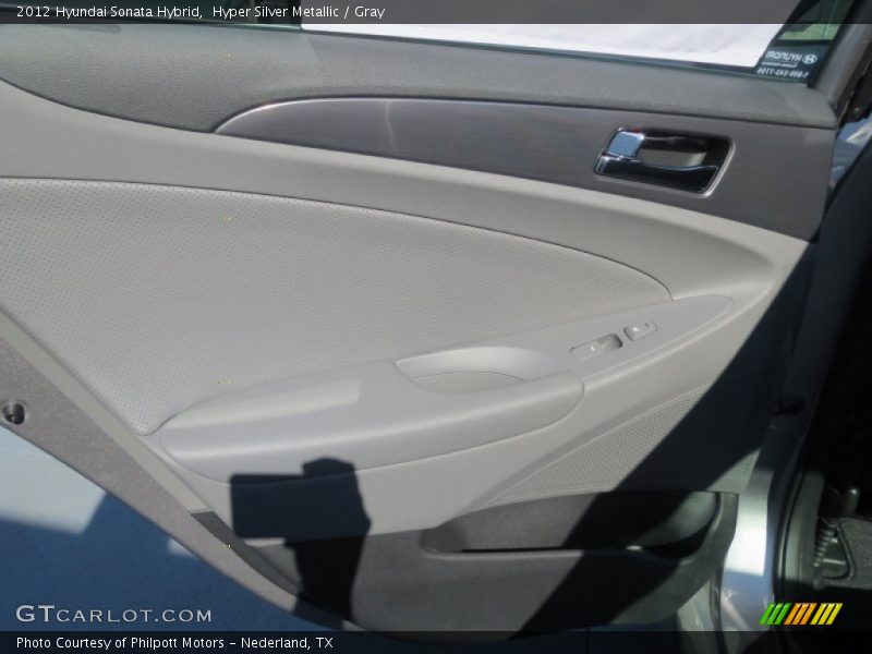 Hyper Silver Metallic / Gray 2012 Hyundai Sonata Hybrid