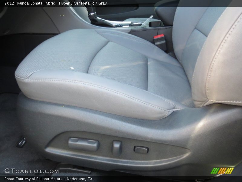 Hyper Silver Metallic / Gray 2012 Hyundai Sonata Hybrid