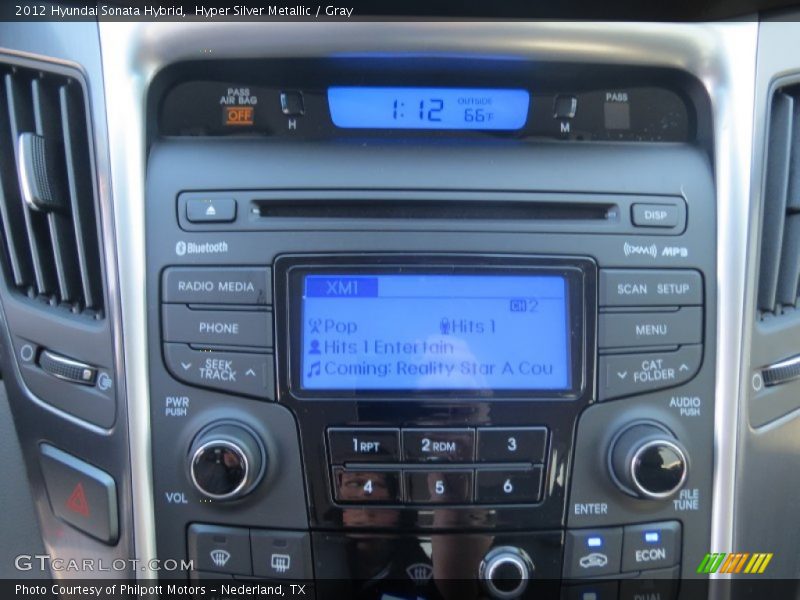 Hyper Silver Metallic / Gray 2012 Hyundai Sonata Hybrid