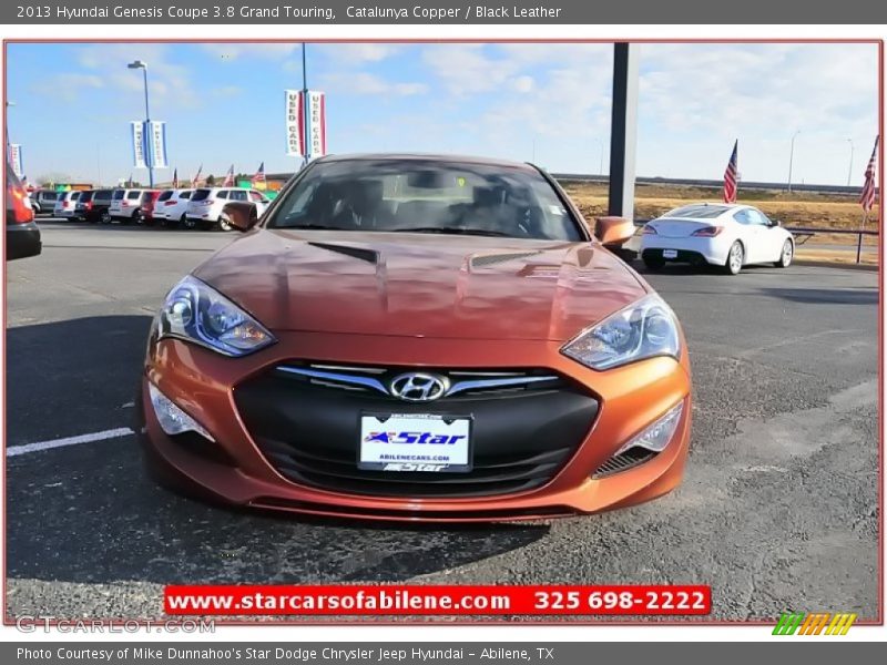 Catalunya Copper / Black Leather 2013 Hyundai Genesis Coupe 3.8 Grand Touring