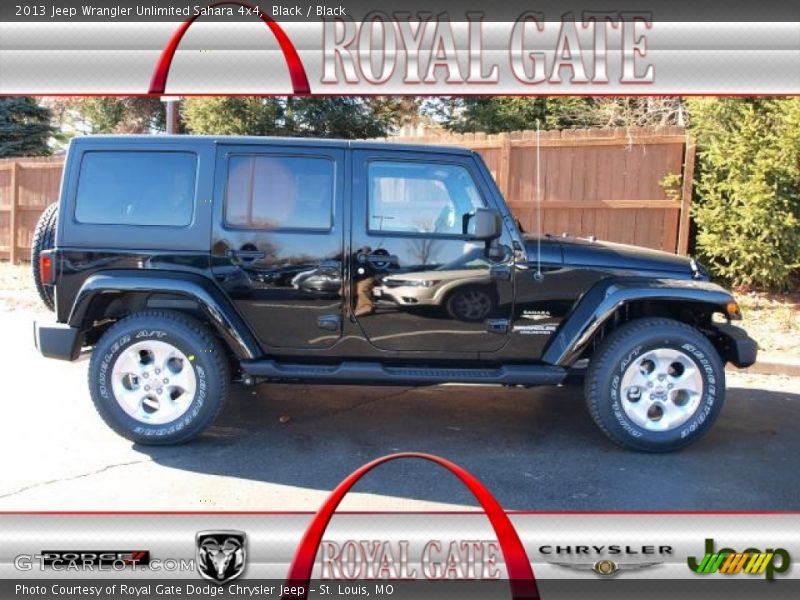 Black / Black 2013 Jeep Wrangler Unlimited Sahara 4x4