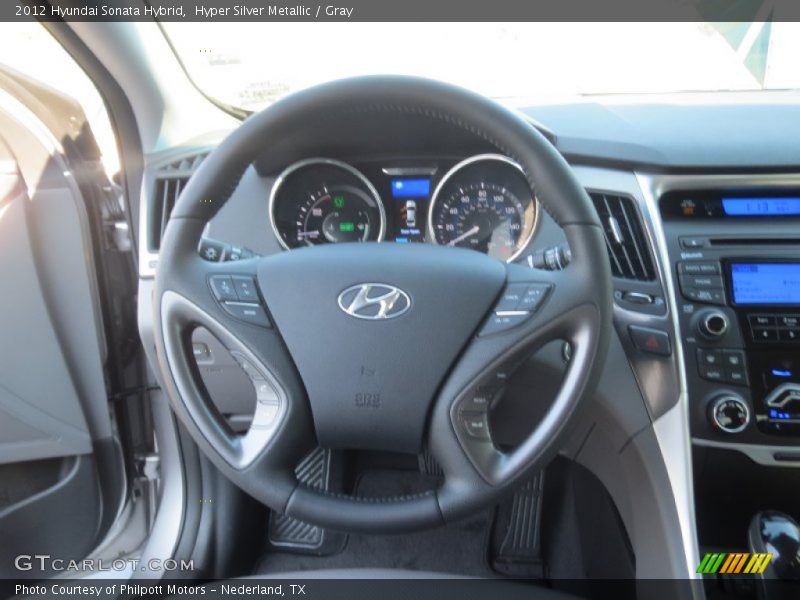 Hyper Silver Metallic / Gray 2012 Hyundai Sonata Hybrid