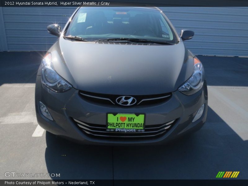 Hyper Silver Metallic / Gray 2012 Hyundai Sonata Hybrid