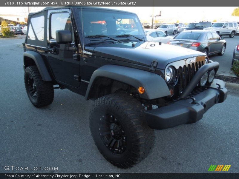 Black / Dark Slate Gray/Medium Slate Gray 2010 Jeep Wrangler Sport 4x4