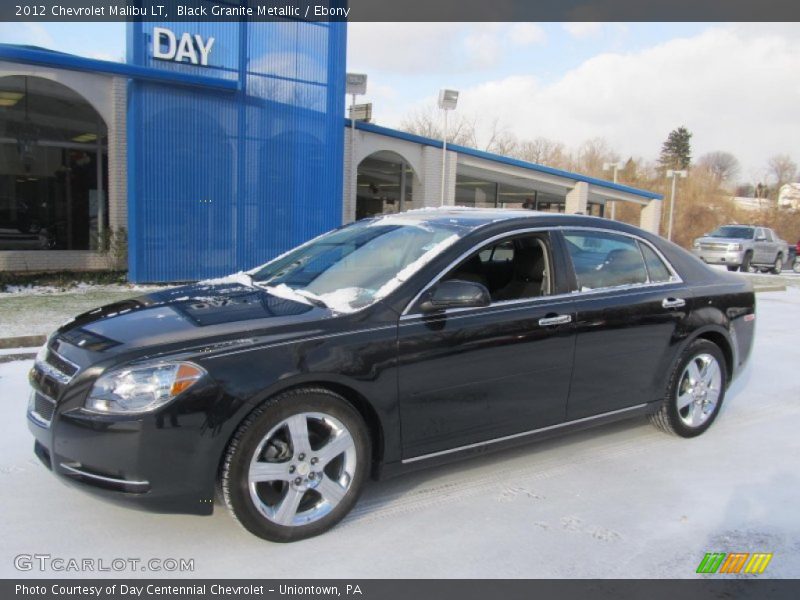 Black Granite Metallic / Ebony 2012 Chevrolet Malibu LT