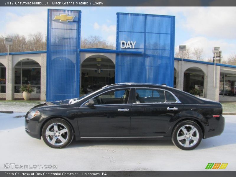 Black Granite Metallic / Ebony 2012 Chevrolet Malibu LT