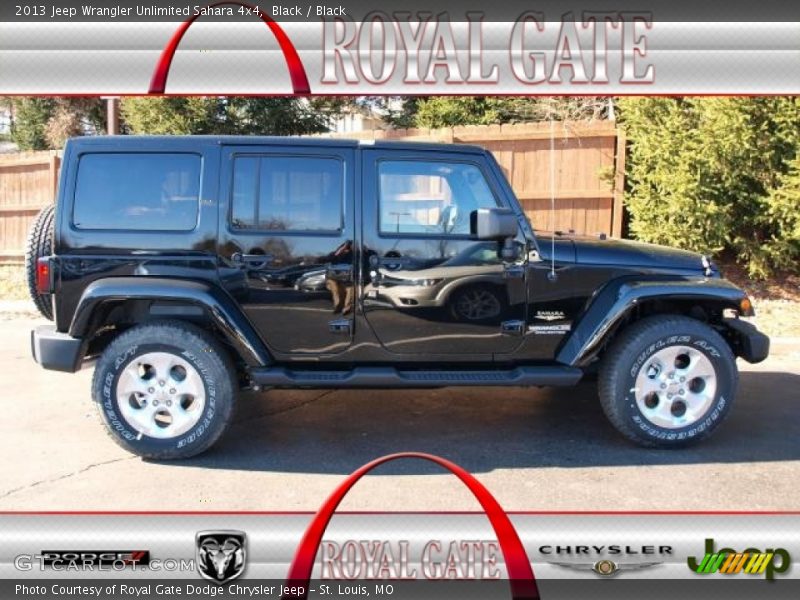 Black / Black 2013 Jeep Wrangler Unlimited Sahara 4x4