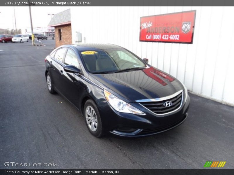 Midnight Black / Camel 2012 Hyundai Sonata GLS