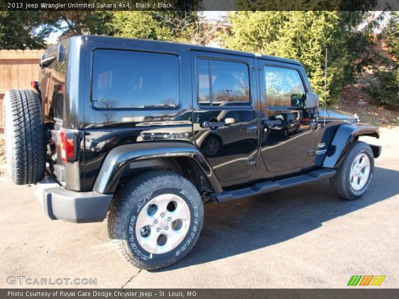Black / Black 2013 Jeep Wrangler Unlimited Sahara 4x4