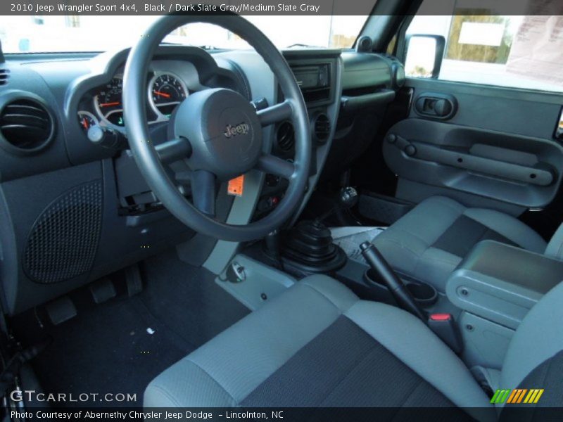 Black / Dark Slate Gray/Medium Slate Gray 2010 Jeep Wrangler Sport 4x4