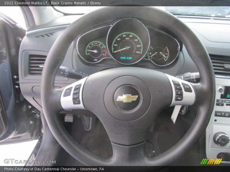 Black Granite Metallic / Ebony 2012 Chevrolet Malibu LT