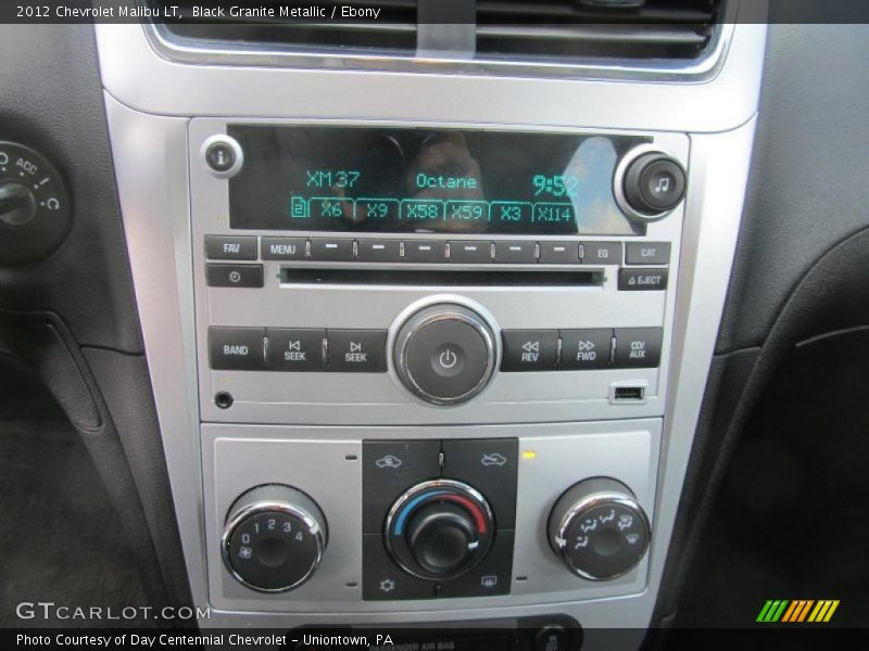 Black Granite Metallic / Ebony 2012 Chevrolet Malibu LT