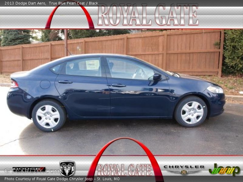 True Blue Pearl Coat / Black 2013 Dodge Dart Aero