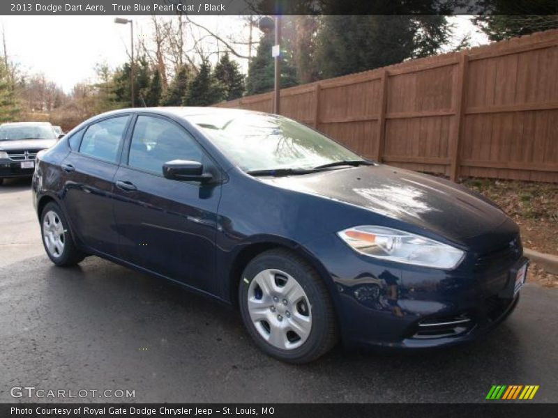 True Blue Pearl Coat / Black 2013 Dodge Dart Aero
