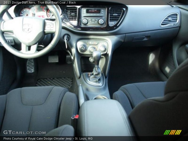 True Blue Pearl Coat / Black 2013 Dodge Dart Aero